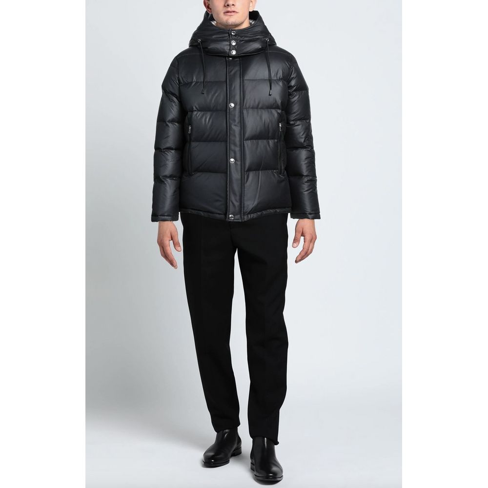 Aquascutum Black Polyester Men's Jacket